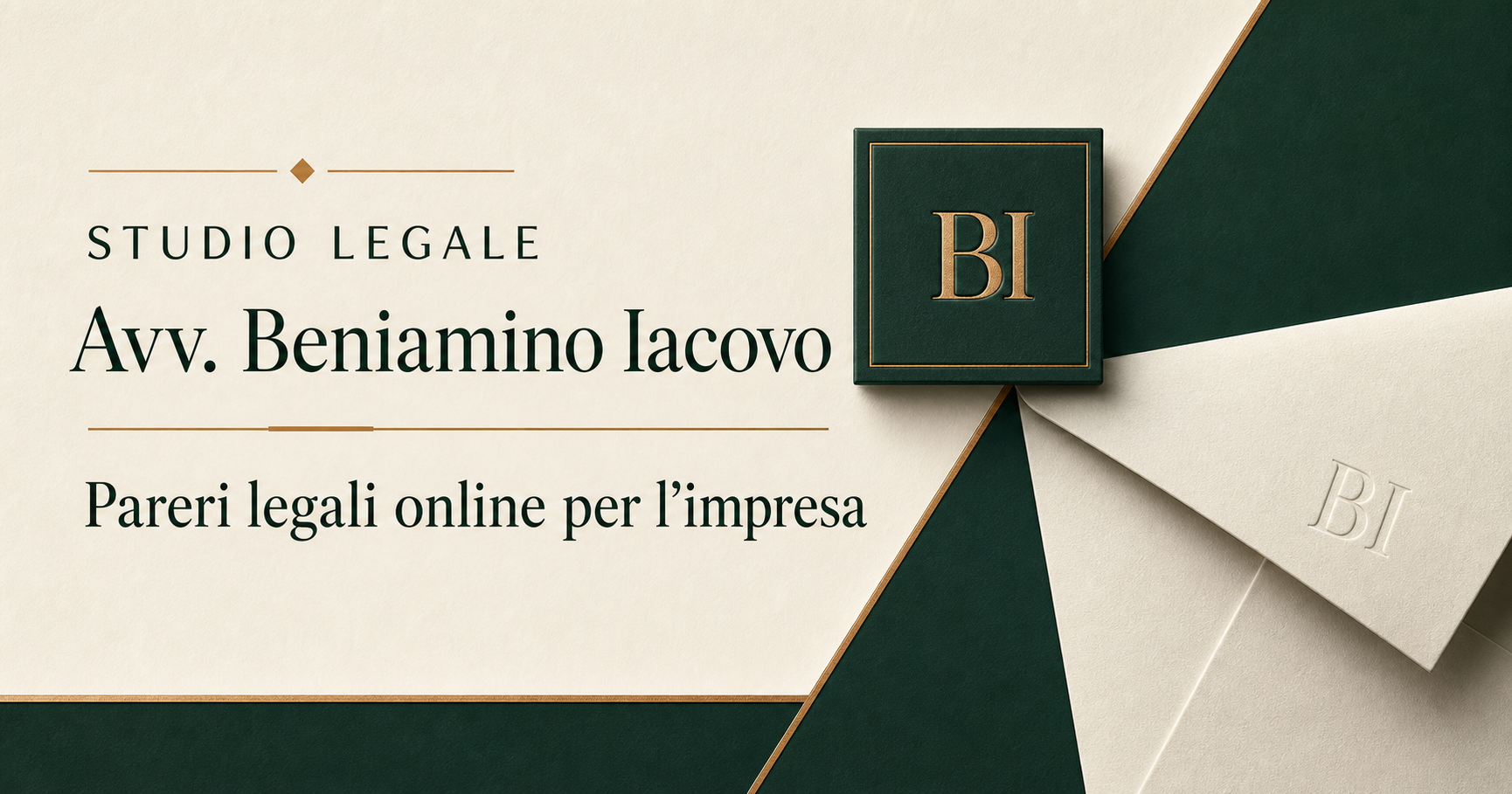 Studio Legale Avv. Beniamino Iacovo — Pareri legali online per l’impresa